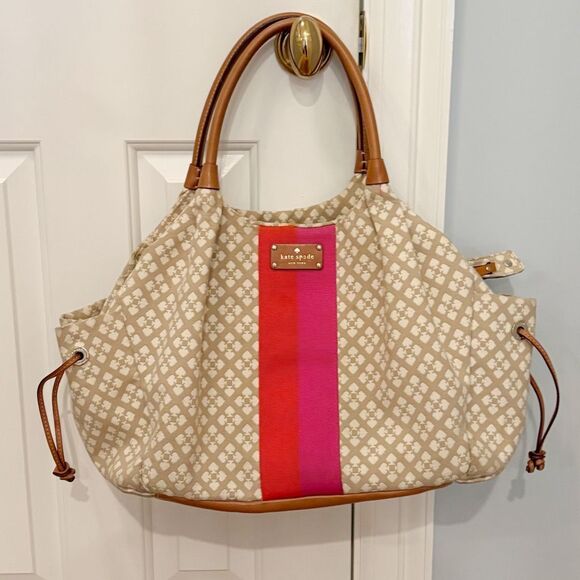 Kate Spade Stevie Diaper Tote Bag Leather - Picture 1 of 7